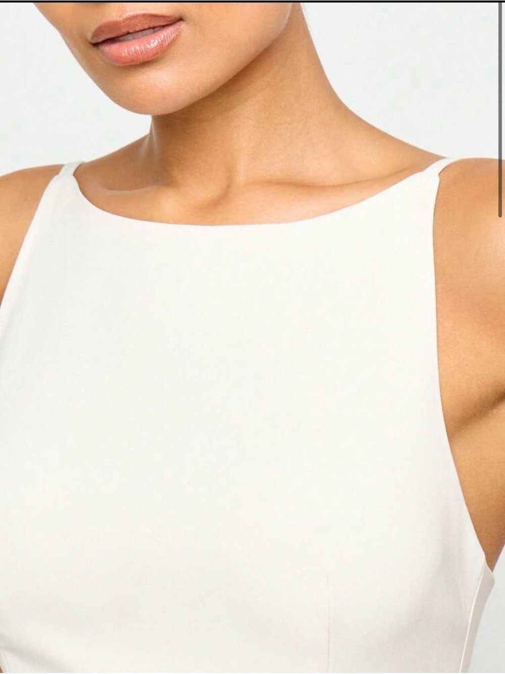 Fitted Mini Dress High Neck Sleeveless Backless - Picture 4 of 6